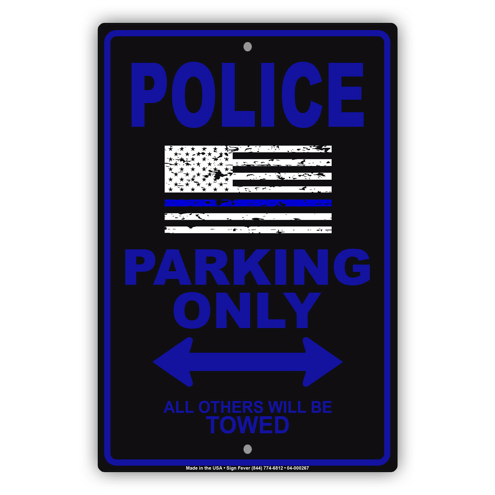 Police Parking Only All Others Will Be Towed Gift Caution Novelty ...