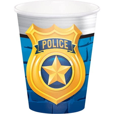 Police Party Cups, 8 pk