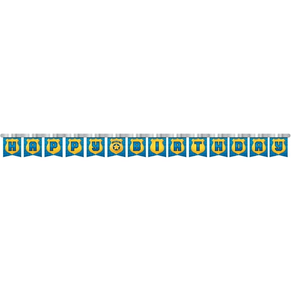Police Party Party Banner, 1 pk