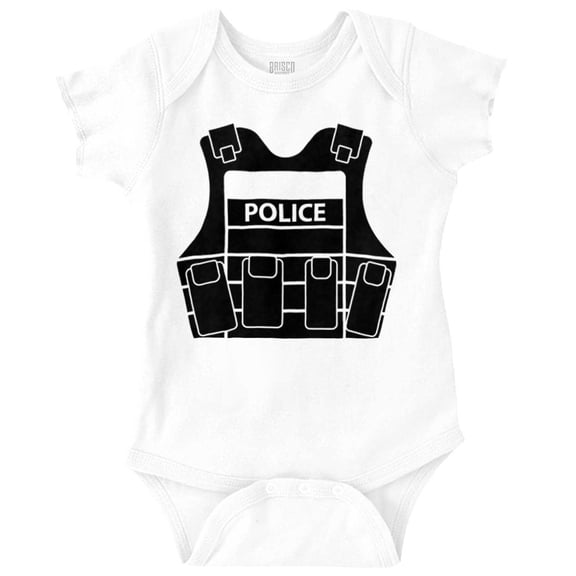 Police Protection Vest Security Gear Romper Boys or Girls Infant Baby Brisco Brands 24M