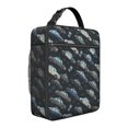 thumbnail image 1 of Police and Radio Black Pattern Insulated Lunch Bag for Men Women,Waterproof Lunch Box for Work,Picnic or Travel,Thermal Insulation,10.63x9.06x3.54 Inches, 1 of 5