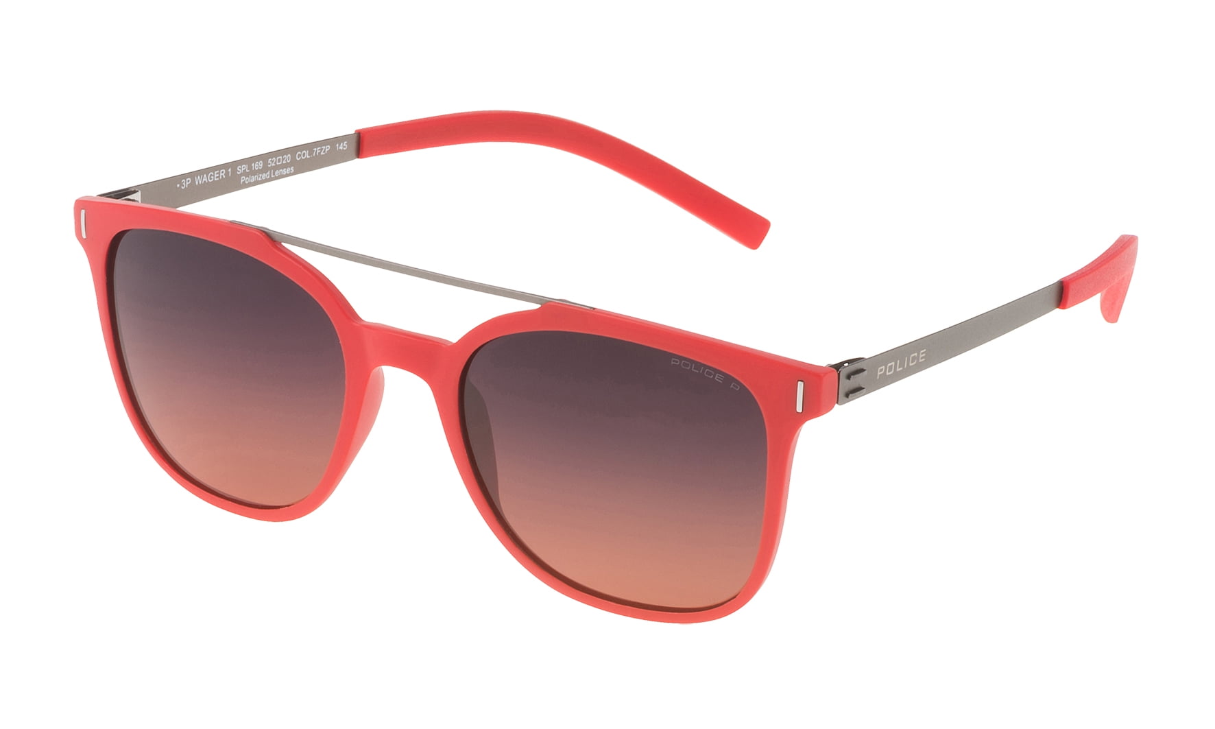 SUNGLASSES - POLARIZED FASHION SUN GLASSES POLICE RED MEN SPL169527FZP