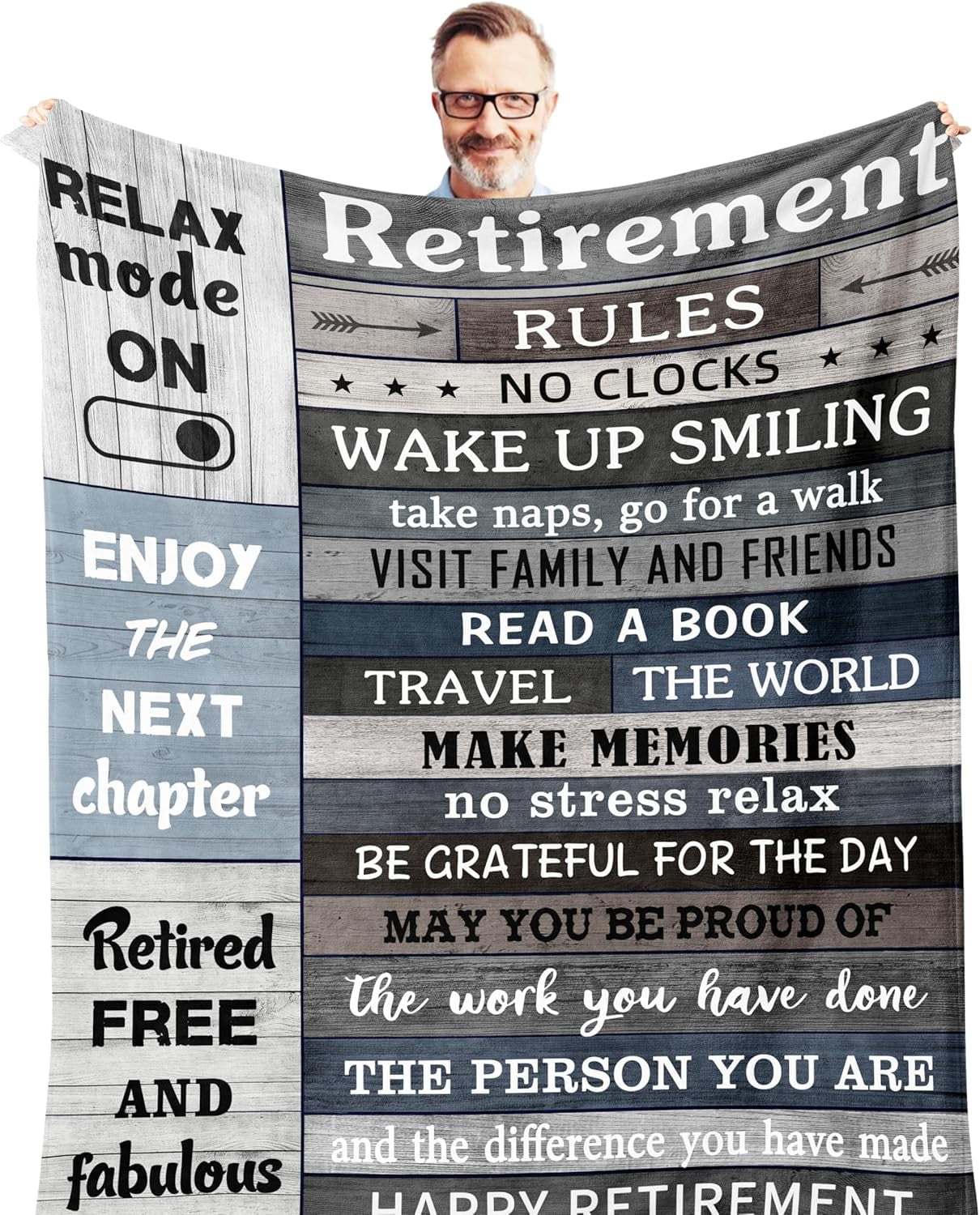 Police Retirement Gifts, Retirement Gifts for Men Blanket 60"x50