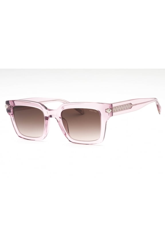 SPLF32 06MH Women's Transparent Pink Plastic Sunglasses