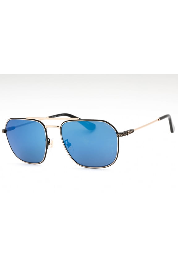 SPLF64 300B Men's Black Gold Full Rim 57mm Frame Sunglasses