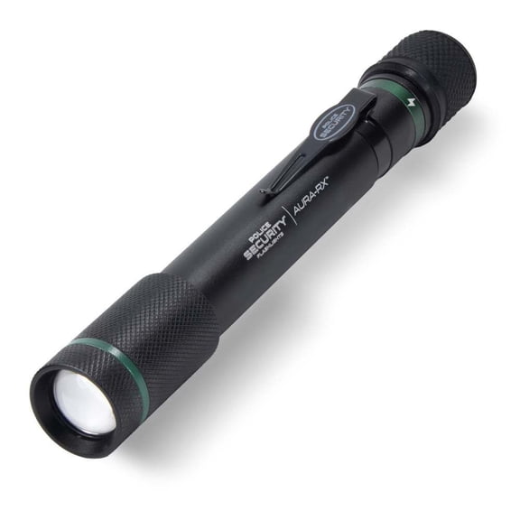 Police Security Aura-Rx 600 Lumens Lithium-Ion Battery Rechargeable Penlight