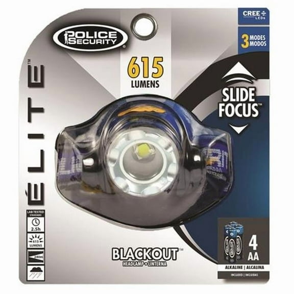 Police Security Flashlights Headlamp Blackout Cree LED - 465 Lumens