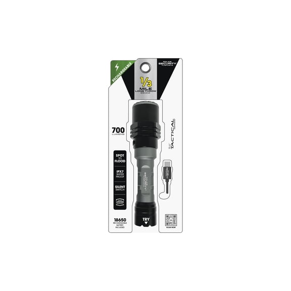 Police Security Long Throw LED Flashlight - Pack of 5