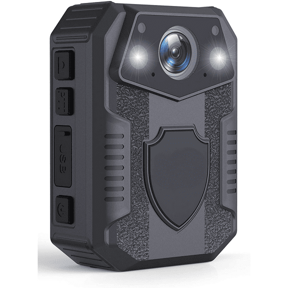 Police Security Video Body Camera - HD 1920x1080p Rechargeable Wireless Waterproof Wearable Law Enforcement Mini Surveillance Cam, Audio Video Recording, Night Vision, Motion Detector - PPBCM8