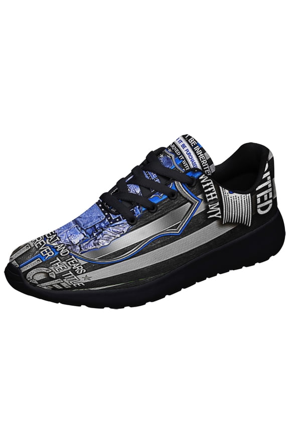 Police Shoes Sneakers Black Size 13