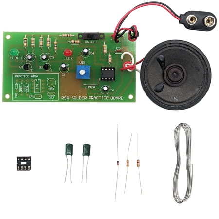 Solder Practice Kit with LEDs and Speaker (Beginner Skill Level)