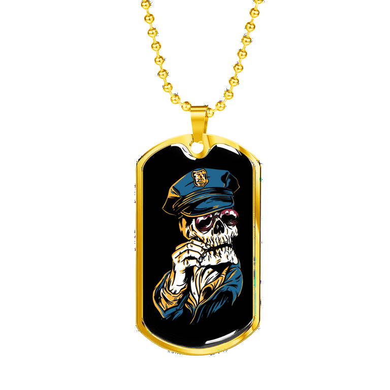 Police dog tag necklace new arrivals