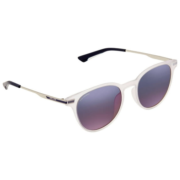 Police Summertime Brown / Multilayer Blue Round Unisex Sunglasses SPL718 Z69P 52 20 145