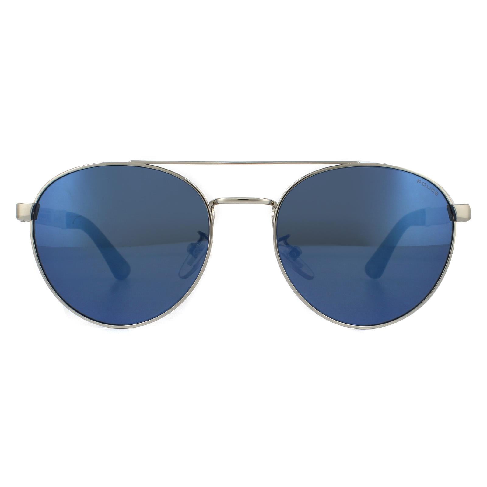 Police Sunglasses SPL728 8FFF Shiny Light Gold Havana Brown - Walmart.com