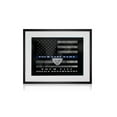 thumbnail image 1 of Police Thin Blue Line Flaf Frame Gift Retirement or Police Academy Graduation, 1 of 7