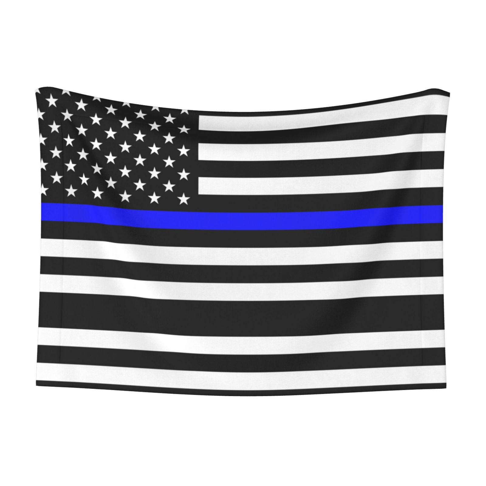 Police Thin Blue Line Flag Dog Blanket Soft Warm Flannel Cat Blanket Great Pet Throw for Cats Puppy Small Medium Large Dog