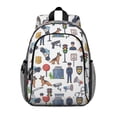 thumbnail image 1 of Police and German Shepherd Backpack for School, Cute School Bag with Adjustable Shoulder Straps and Padded Back, 15"x11.42"x5.5", 1 of 5