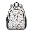 thumbnail image 1 of Police and German Shepherd Backpack for School, Cute School Bag with Adjustable Shoulder Straps and Padded Back, 15"x11.42"x5.5", 1 of 4