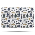 thumbnail image 1 of Police and Helicopter White Pattern Non Slip Microfiber Bathroom Rugs, Soft Rubber Backing Bath Mats for Bathroom Floor Tub and Shower,20"x32", 1 of 5