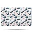 thumbnail image 1 of Police and Light Red Pattern Non Slip Microfiber Bathroom Rugs, Soft Rubber Backing Bath Mats for Bathroom Floor Tub and Shower,17"x27", 1 of 5