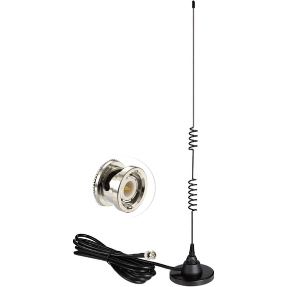 Police scanner antenna 20-1300 male magnetic base antenna, for mobile radio police scanner two-way radio walkie-talkies mobile amateur radio enthusiasts radio