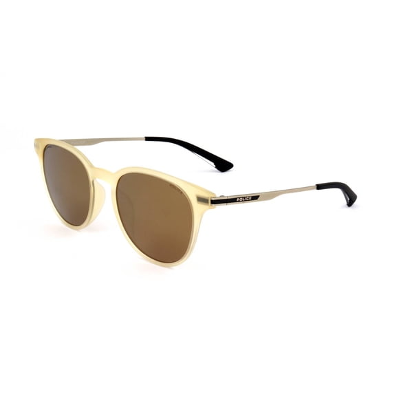 SUNGLASSES - POLARIZED FASHION SUN GLASSES POLICE YELLOW MEN SPL718102G