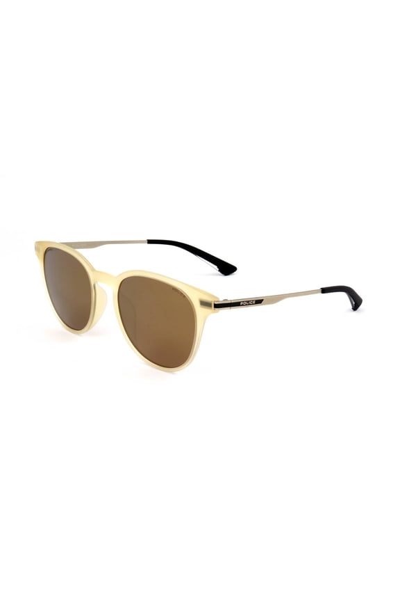 SUNGLASSES - POLARIZED FASHION SUN GLASSES POLICE YELLOW MEN SPL718102G