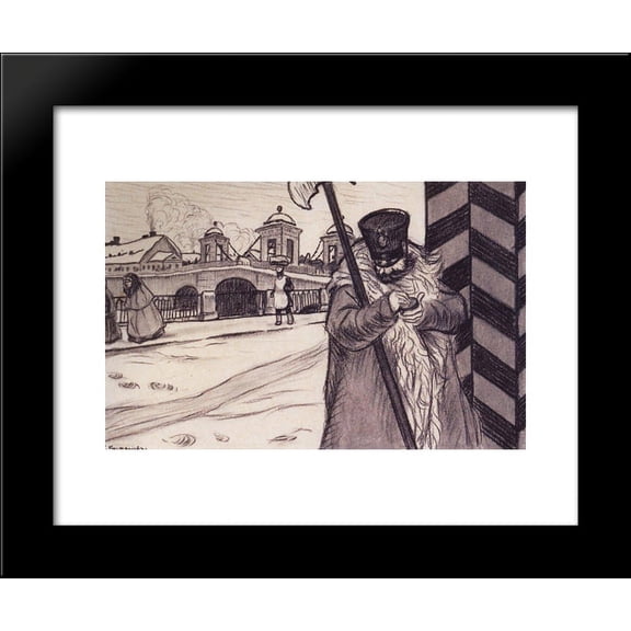 Policeman 20x24 Framed Art Print by Boris Kustodiev