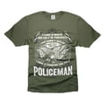 thumbnail image 1 of Policeman Patriotic Shirt Men's Police Shirts Policemen Gifts Police Officer Shirts (4X-Large Military Green), 1 of 6