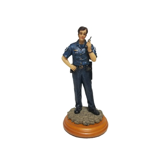 Policeman Statue A Salute to America's Professionals Ceramic Figure