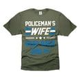 thumbnail image 1 of Policeman's Wife Shirt Keep Back 200FT Shirt Police Officer's Wife Shirts Police Shirts for Her Wife (Large Military Green), 1 of 6