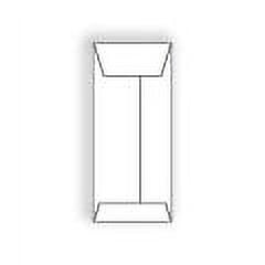 Policy Catalog Envelope No. 11, 4-1/2" x 10-3/8", White Sulphite 28 lb, 92% Brightness (SFI Certified), Vellum Finish, Center Seam, Remoistening Seal, Flap Down - Box of 500 Envelopes