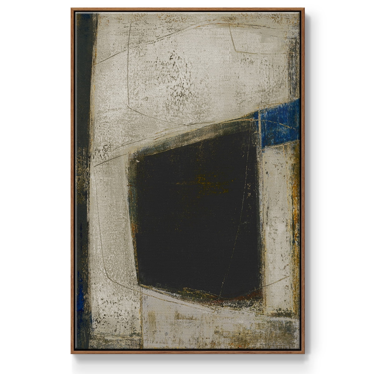 Policy of Truth II Framed Premium Gallery Wrapped Canvas - Ready to Hang - 25 x 37 - Walnut Floating Frame