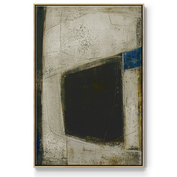 Policy of Truth II Framed Premium Gallery Wrapped Canvas - Ready to Hang - 27 x 41 - Natural Wood Floating Frame