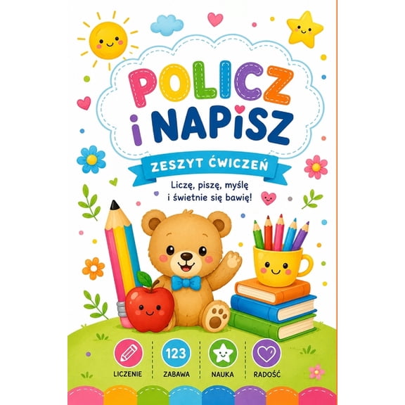 Policz i napisz. Zeszyt cwicze: Licz, cwicz, myl i wietnie si bawi, (Paperback)