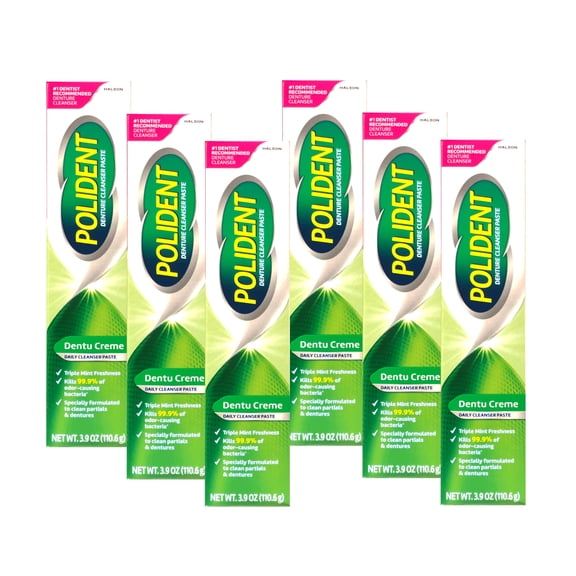 Polident Dentu-Creme 3.90 oz (Pack of 6)