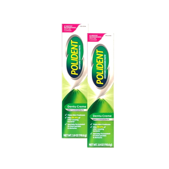 Polident Dentu Creme - 3.9 oz (Pack of 2)