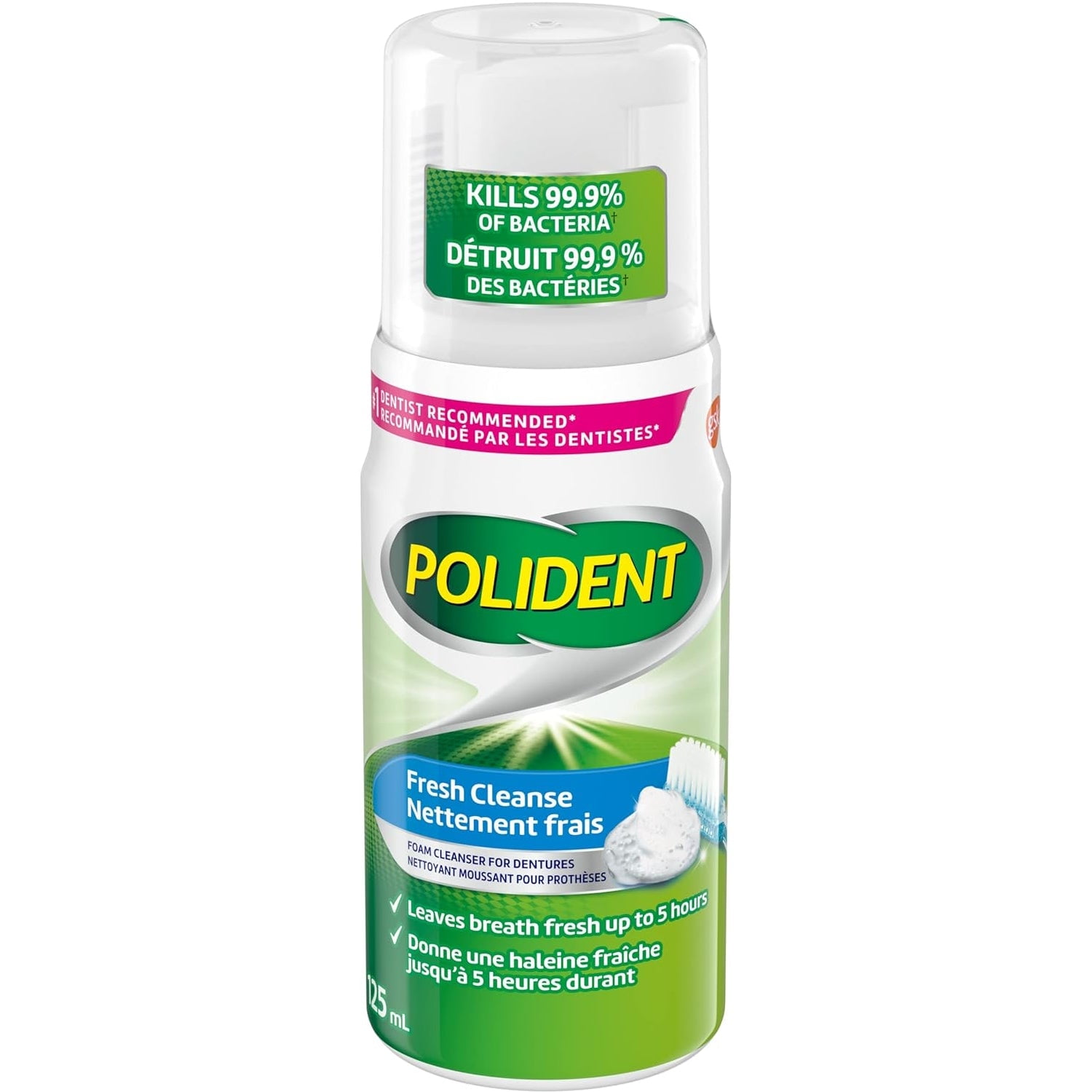 Polident: Fresh Cleanse Denture Cleaner Foam - 125ml [Healthcare]