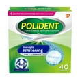 thumbnail image 1 of Polident Overnight Whitening Denture Cleanser Tablets, 40 Ct, 1 of 8