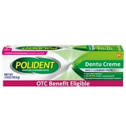 Polident Adhesive Paste for Denture Cream and Partials Cleaning, Triple Mint Freshness, 3.9 oz, for Adults