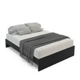 thumbnail image 1 of Polifurniture Full Size Wood Platform Bed Frame, Black, 1 of 8