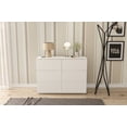 thumbnail image 1 of Polifurniture Madison Modern 6 Drawer Wood Double Dresser, White, 1 of 12