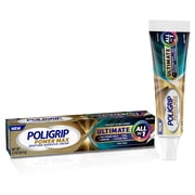 Poligrip Power Max Ultimate All-In-1 Denture Adhesive Cream, Zinc Free, 2.2 Oz