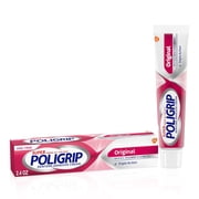 Poligrip Super Denture Adhesive Cream, Original, 2.4 oz 3 Pack Bundle