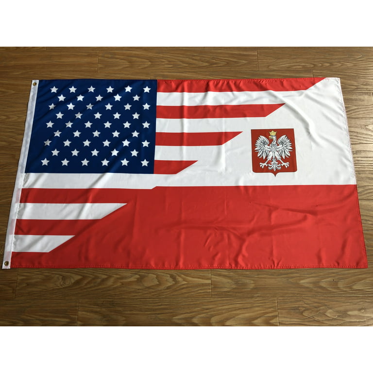 4 x 6 ft. United States Flag Flagpole Set w/ Gold Fringe on Flag
