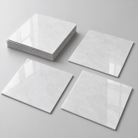 Polish Blue Grey Marble 12x12 Inch 40-pack Peel and Stick Vinyl Floor Tiles
