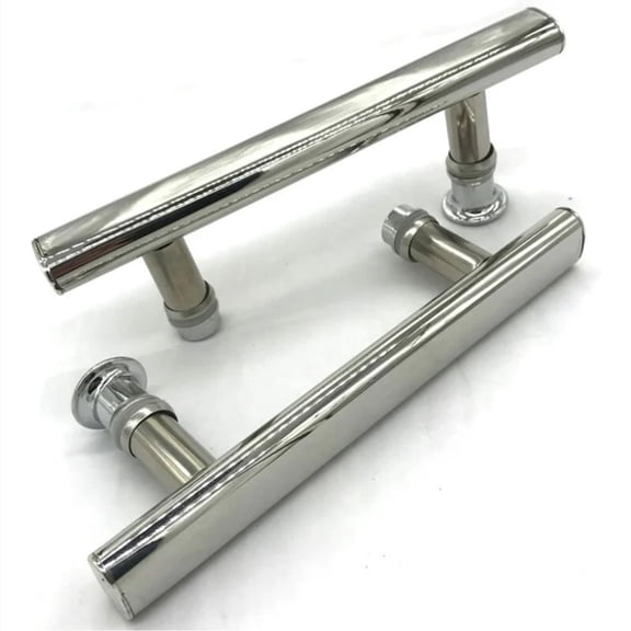 Glass Door Replacement Handles For Balcony, Sliding Door Knobs Anti-Rust Performance Stainless Steel With Comfortable Grip For Office Doors And Closet Doors (Center Distance 145