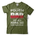 thumbnail image 1 of Polish Dad Shirt Mens Polish Dad Tee Father's Day Dad Shirt Father Gifts Cool Dad Shirt (X-Large Military Green), 1 of 6