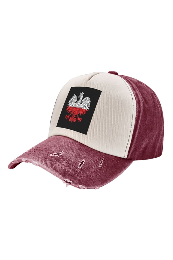Polish Flag White Eagle Distressed Baseball Cap Dad Hats for Men Women Vintage Trucker Hat Low Profile Ball Caps