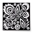 thumbnail image 1 of Polish Folk Art Black & White Luncheon Napkins, Set of 20, 1 of 3